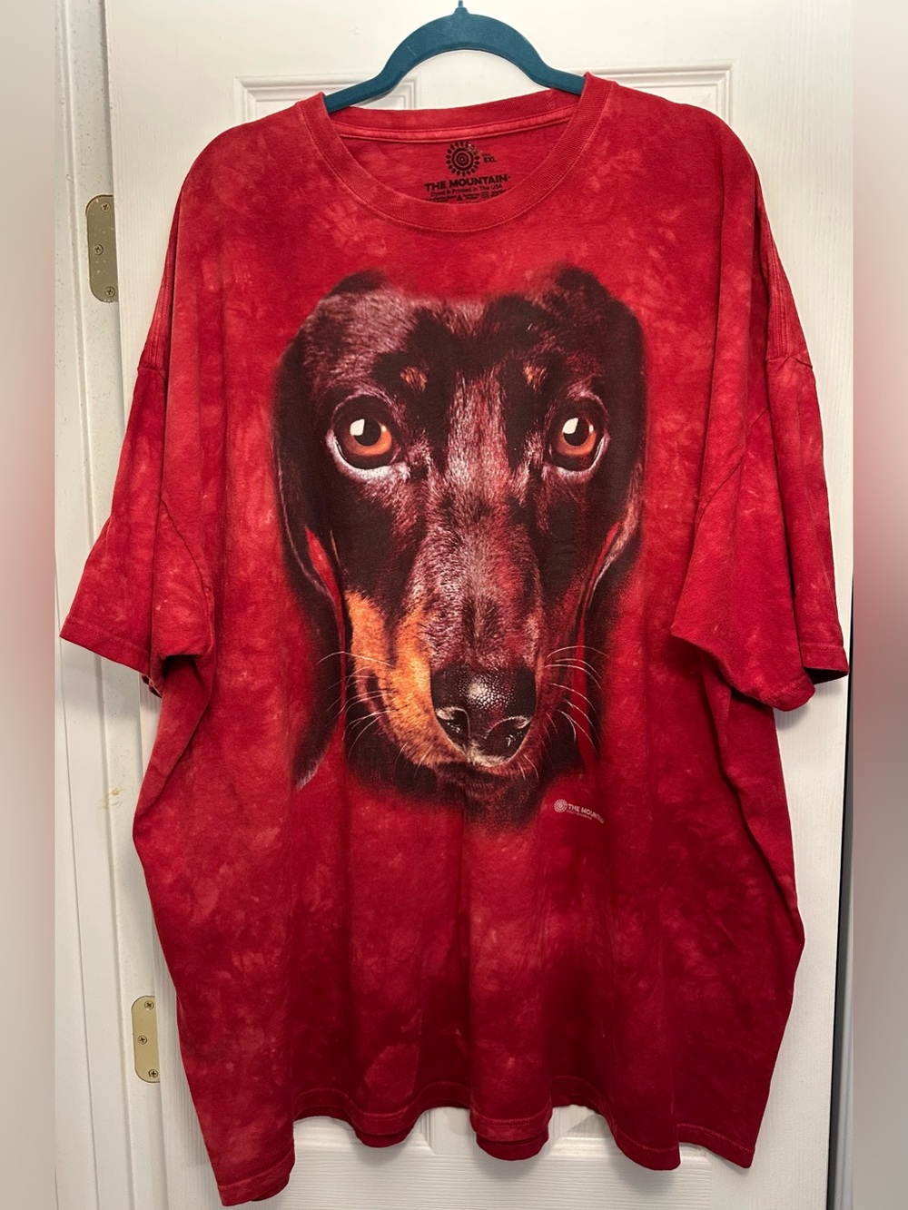 ❤️🐶❤️ 5XL The Mountain Red Dachshund Dog T-shirt, 2011 by Vincent Hie